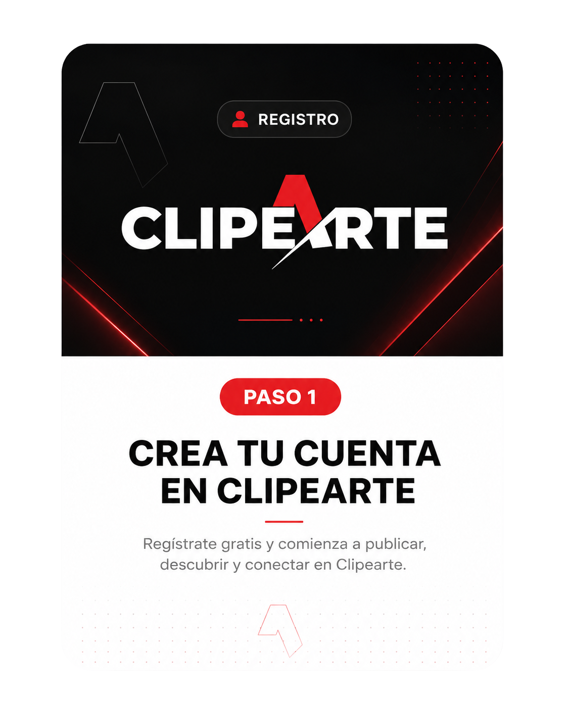 Paso 1: Crea tu cuenta en Clipearte